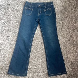 Gymboree - girls jeans size 8 - adjustable waist band, never been worn.